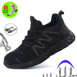 Winter new style work shoes with steel toe cap indestructible shoe waterproof safety shoes Men Steel toe cap anti-smashing