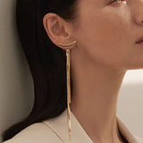 Women Long Tassel Earrings Korean Sweet Butterfly Rhinestone Earring Elegant Geometric Hanging Earring Jewelry 2021 New