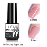 LILYCUTE 7ml Gel Nail Polish  For Nails Semi Permanent Soak Off Gel UV LED Varnishes Base Top Matte Coat Gel Polish