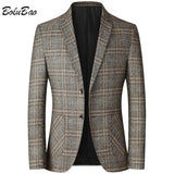 BOLUBAO 2021 Spring Autumn Men’s Blazers British Printed Wedding Business Casual Suits Male Formal Blazers