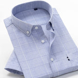 5XL 6XL 7XL 8XL 9XL 10XL big Size Men's Plaid Shirt 2021 Summer New High Quality Cotton Business Casual Brand Short Sleeve Shirt