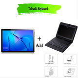 New Tablet 10.1 Inch Tablet PC Octa Core Android 9.0 3G/4G Phone Call 4GB+64GB ROM Bluetooth Wi-Fi Sim Card Android 9.0 Tablets