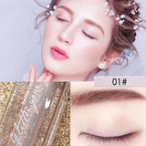 Cosmetics Eyeshadow Liquid Makeup Glitter Metal 6 Colors TSLM2 Nude Shining Shiny Eye Liner Silver Rose Gold Makeup Beauty TSLM1
