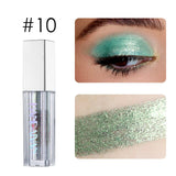 10 Colors Eyeshadow Liquid Waterproof Shiny Eye Shadow Makeup Holographic Shiny Matte Cosmetic Metallic Charm Eye Make Up TSLM3