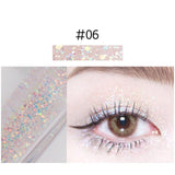 10 Colors Mermaid Eyeshadow Pallete Holographic 3D Liquid Eye Shadow Waterproof Glitter Eye Makeup Metallic Eye Cosmetic TSLM2