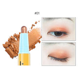 6Color Shiny Eyeshadow  lying silkworm Pen Palettes Glossy Matte Makeup Eye Shadow Cosmetics Waterproof Non-stained Silky Luster