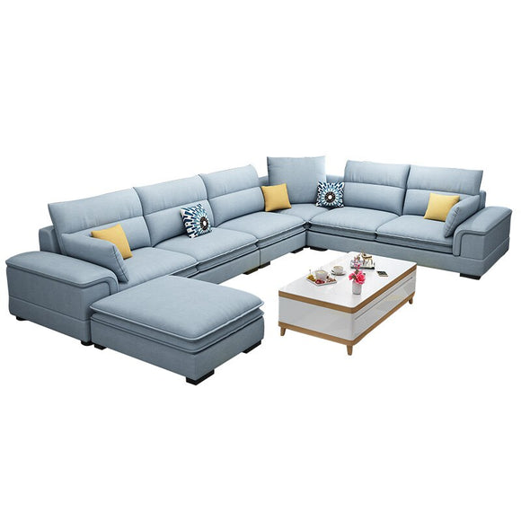 Nordic cloth sofa modern minimalist size living room technology cloth sofa combination set
