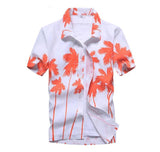 Fashion Mens Hawaiian Shirt Male Casual Colorful Printed Beach Aloha Shirts Short Sleeve Plus Size 5XL Camisa Hawaiana Hombre