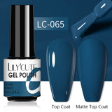 LILYCUTE Nail Gel Polish UV Semi Permanent Ice Purple Serise Nail Art All For Manicure LED Gel Base Top Coat Gel Varnish Polish