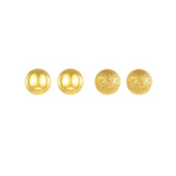 Designs Round Ball Geometric Earrings Textured Gold for Women Star Basket Earrings Female Fashion Classic Korean Jewelry