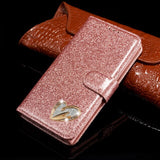 Luxury Flip Bling Phone Case For Samsung S20 Ultra S9 S8 S10 Plus S7 Edge Note 8 Glitter Leather Wallet Stand Cover For A50 A70