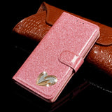 Luxury Flip Bling Phone Case For Samsung S20 Ultra S9 S8 S10 Plus S7 Edge Note 8 Glitter Leather Wallet Stand Cover For A50 A70