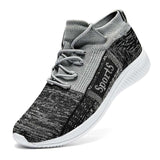 Running Shoes For Men MD Sole Sneakers Breathable Comfort Sock Non-slip Male Mesh Sports Shoes Casual  Weave Super Light Shoes