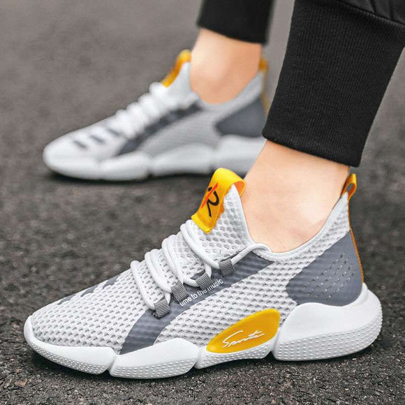 Men Shoes Hot Sale Breathable Mesh Fashion Sneakers Man Flats Casual Comfortable Soft Shoe Outdoor Walking Mens Running Shoes