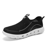 VEAMORS 4 Colors Slip On Vulcanize Shoes Men Black Shallow Upsteam Shoes Boy Casual Lightweight Summer Water Sock Sneakers