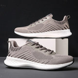 2021 Spring and Summer New  Casual Sneakers Men's Fly Woven Mesh Korean Fashion Lightweight Soft Sole Running Shoes