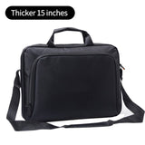 Men 15 17 Inch Laptop Bags Male Business Office Handbags Black Nylon Shoulder Bag  Casual Briefcase Document Storage Bag XA223M