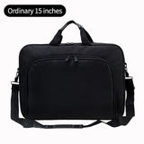 Men 15 17 Inch Laptop Bags Male Business Office Handbags Black Nylon Shoulder Bag  Casual Briefcase Document Storage Bag XA223M