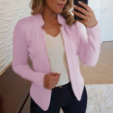 Women Blazer Thin Long Sleeve Blazer Solid Color Office Lady Suit Coat Top Quality Blazer Femme Veste Femme костюм женский