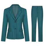 Business Trousers Suit Set 2021 Women's Office Ladies High Waist Solid Colors 2 Pcs Women's Suit Female Casual Blazer & Pant