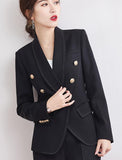 2 Pcs Women Suits Shawl Lapel Suits for Lady Winter Autumn Office Wear Jacket Pants with Suit Ladies Trousers Custom Made