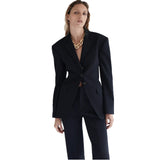 Women's Suits 2 PCS Set New Women Long Sleeves Single Breasted Blazer+Pants Slim Casual Pants Suits Custom Made