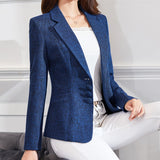 6XL Fashion Women Plus Size Blazers Jackets Work Office Lady Suit Slim Single Breasted Business Female Blazer Coats Formal