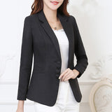 6XL Fashion Women Plus Size Blazers Jackets Work Office Lady Suit Slim Single Breasted Business Female Blazer Coats Formal