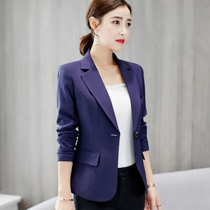 Women's Suits & Blazers Jacket Formal Suits Coat for Business Long Sleeve Fashion Outwear Maroon Female Casual Jackets Elegant