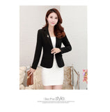 2021 Spring Autumn New Women's Elegant Short Blazer Slim One Button Black Lady Business Office Suit Jacket Casual Tops Outerwear