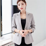 Women Blazer Jacket 2020 Spring Fashion Female Long Sleeve Casual Slim Business Blaser Work Office Lady Blazer Women Suit Coat