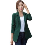 Womens Business Blazers Long Sleeve Women Blazers and Jackets Plus Size Office Blazers For Women Suits Black White Pink Green