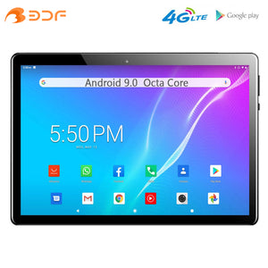 2021 New 10.1 Inch Tablet Pc 4G LTE Phone Android 9.0 Octa Core Dual 4G SIM Card Google Play WiFi Bluetooth GPS Tablets 10 Inch