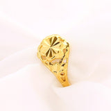Elegant Women Adjustable Design Finger Ring Gold Color Charm Temperament Party Wedding Jewelry Festival Gift for Female