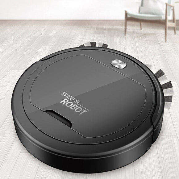 Floor Robot Vacuum Cleaner 3 In 1 Sweeping Mopping Vacuuming USB Rechargeable 60 Minutes Runtime Wet And Dry Dustbuster For Home