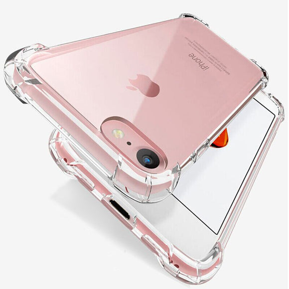 Luxury Shockproof Silicone Phone Case For iPhone 11 7 8 6 6S Plus XR XS 11 12 13 Pro Max Case Transparent Protection Back Cover