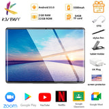 New Tablet Pc 10.1 inch Android 10.0 Tablets Octa Core Google Play ZOOM 3g 4g LTE Phone Call GPS WiFi Bluetooth Tempered Glass