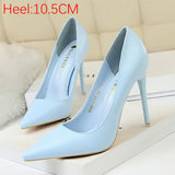 Shoes Women Heels Fashion Party Wedding Bridal Shoes Woman Pumps Pink Blue White Stiletto Ladies High Heels Plus Size 43