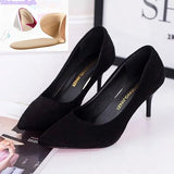 High Heels Girl 2021 Spring Pink Pumps Women Shoes Fashion Pointed Ladies High-heeled Shoe Woman Plus Size 41 42 Zapatos Mujer