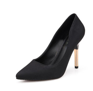 European and American style high heels new thin and super - pointed club sexy women's shoes with a shallow-mouth work shoes