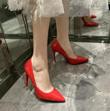 Hot Women super Shoes Pointed Toe Pumps Patent Leather Dresshigh Heels Boat Wedding Zapatos Mujer Red 10cm heel wedding shoes