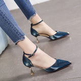 Spring and summer new girls high heels stiletto stiletto sandals pointed sexy ladies Korean style single shoes