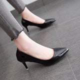 2021 spring and autumn new high heels stiletto pointed shallow mouth Korean work single shoes women's single shoes