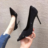Women Pumps High Heels Shoes Pointed Toe Brand Woman Wedding Shoes Spring Summer Thin Heels Office Lady Dress Shoes