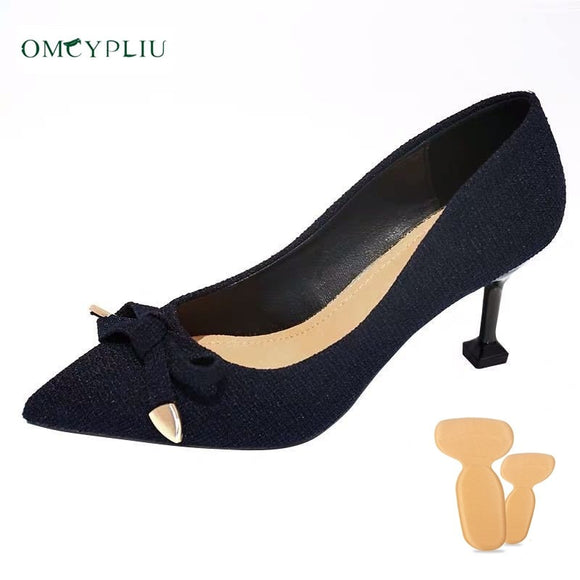Womens Shoes High Heels Shoe 5CM 2020 Woman Pumps Fashion Black Shallow Mouth All-match Ladies Shoes Plus Size Zapatos mujer