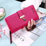 Fashion Women&#39;s Long Wallets Female Zipper Leaf Pendant PU Leather Coin Purse Ladies Casual Clutch Large Capacity Card Holders