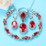 Women'S Jewelry Sets Wedding-Engagement Accessories Earring And Pendant 925 Silver Sky Blue Topaz Bridal Necklace Sets