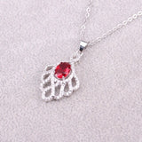 Red zirconia Silver 925 Ring Earrings Sets Wedding Jewelry Sets For Women Earrings/Pendant/Necklace/Ring/Bracelet