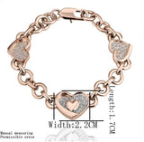 Wholesales Fashion Jewelry  Rose gold-color Zircon Crystal TrendyJewelry Sets with necklace earring Bracelet for women