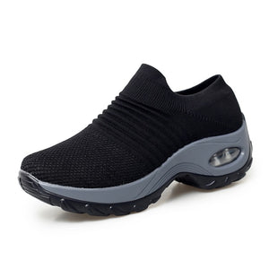 Women&#39;s Vulcanize Shoes High Quality Women Sneakers Non-slip Air Cushion Shoes Lightweight and Breathable Hiking Socks
